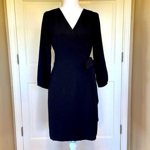 J.Crew Black Wrap Dress